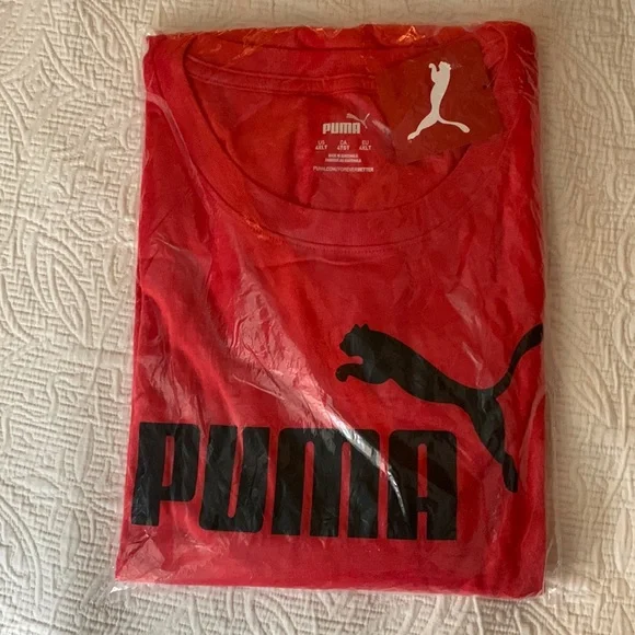 ⭐️NEW PUMA Red Heather Tee Shirt Size 4XLT - Picture 2 of 7